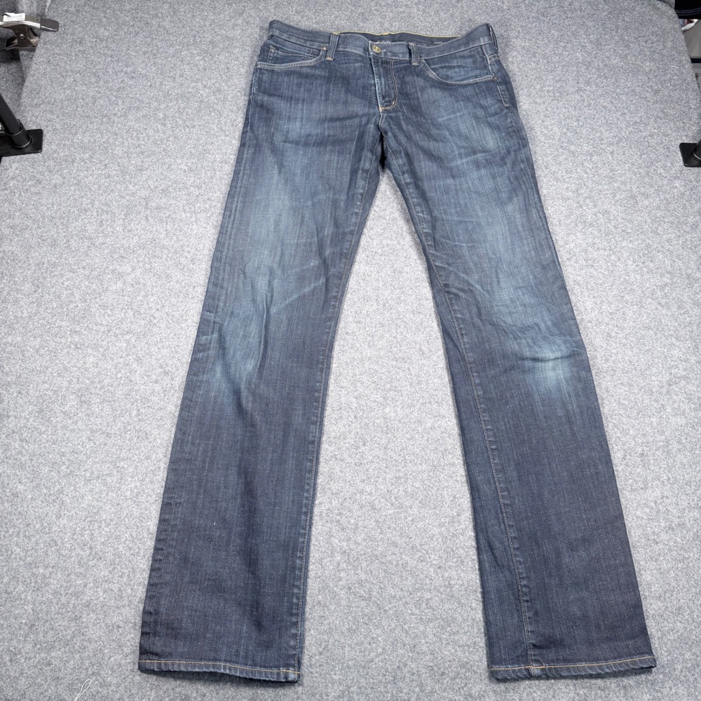 Citizens of Humanity Sid Straight Leg Jeans Dark Wash Indigo Blue Mens 31x33.5